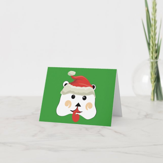 Cartão De Festividades Bear Natal (Frente)