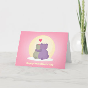 Cartão De Festividades Bears In Love Valentine's Day Greeting Cards