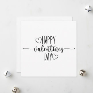 Cartão De Festividades Beatifull minimalist editable valentine card