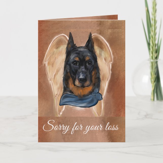 Cartão De Festividades Beauceron (Frente)