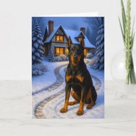 Cartão De Festividades Beauceron Holiday Card