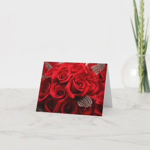 Cartão De Festividades Beautiful Red Roses Valentine's Day Card