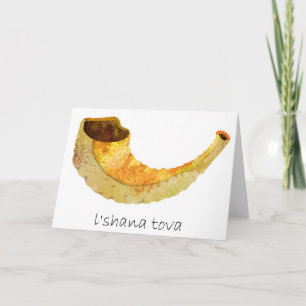 Cartão De Festividades Beautiful Rosh Hashana-Jewish New Year's card with