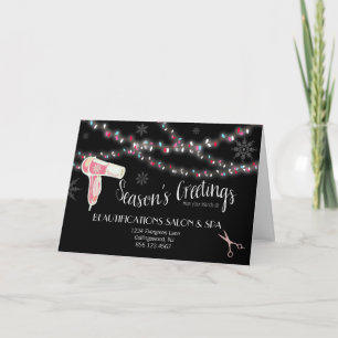 Cartão De Festividades Beauty Salon Holiday Greeting Card
