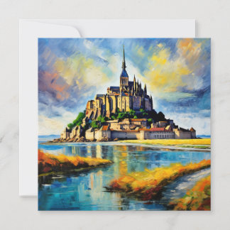 Cartão De Festividades BEAUX Le Mont-Santo Michel