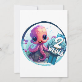 Cartão De Festividades Bébé - 2 mois