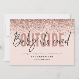 Cartão De Festividades Bebê é cego fora do Natal engraçado