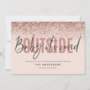 Cartão De Festividades Bebê é cego fora do Natal engraçado