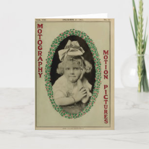 Cartão De Festividades Bebê Lillian Wade, foto do ator infantil de 1912