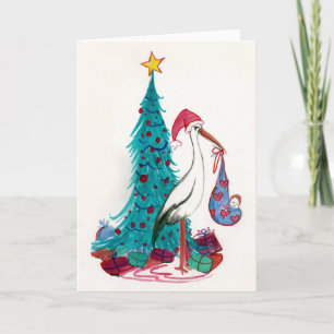 Cartão De Festividades Bebê no caminho