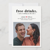 Bebidas Gratuitas Diversão Editável De Cor Guarde 