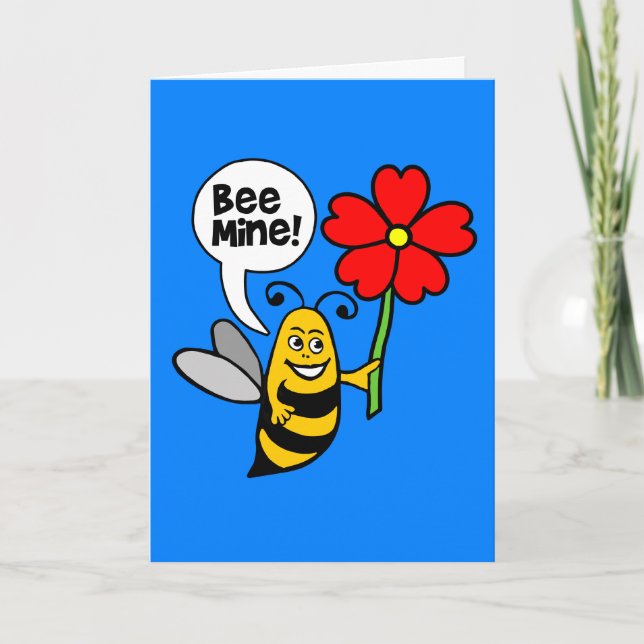 Cartão De Festividades Bee Mine (Frente)
