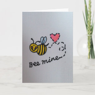 Cartão De Festividades Bee Mine Valentine's Day Card