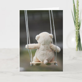 Cartão De Festividades Beer op Schommel in beweging.