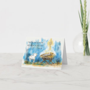 Cartão De Festividades "Behold the Lamb" Christmas card