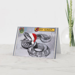 Cartão De Festividades Beije-me debaixo da Cobra de Natal Mistura