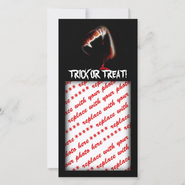 Cartão De Festividades Beijo da morte de um vampiro (Frente)