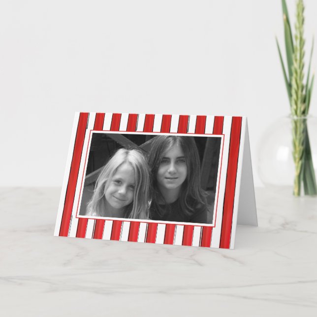 Cartão De Festividades Bela Jingle Bells Divertida Simples 1 Família de F (Frente)