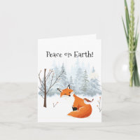 Bela Paz na Terra Raposa Vermelha Pássaro Inverno