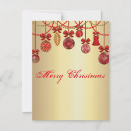 Cartão De Festividades Belas e Bonitas Bolas de Natal Esparsas