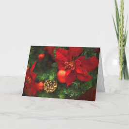 Cartão De Festividades Beleza da poinsétia