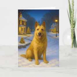 Cartão De Festividades Belgian Shepherd Laekenois Holiday Card