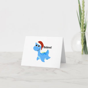 Cartão De Festividades Believe! Santa Nessie