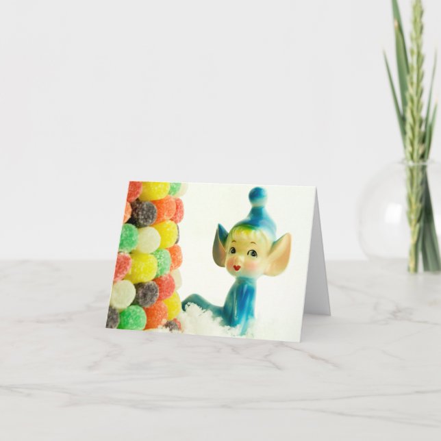 Cartão De Festividades Belle the Pixie Elf (Frente)
