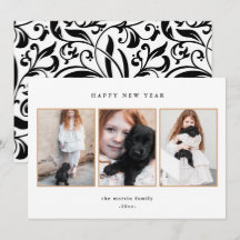 Belo Ano Novo, 3 Fotografias a Preto e Branco