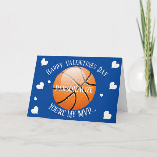 Cartão De Festividades Belo Basquete Meus Dias de os namorados MVP