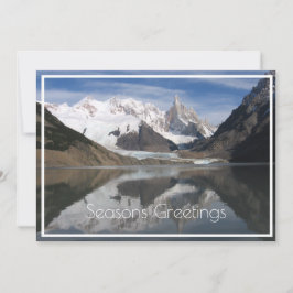 Cartão De Festividades Belo Cerro Torre, Patagônia, Vista da Montanha