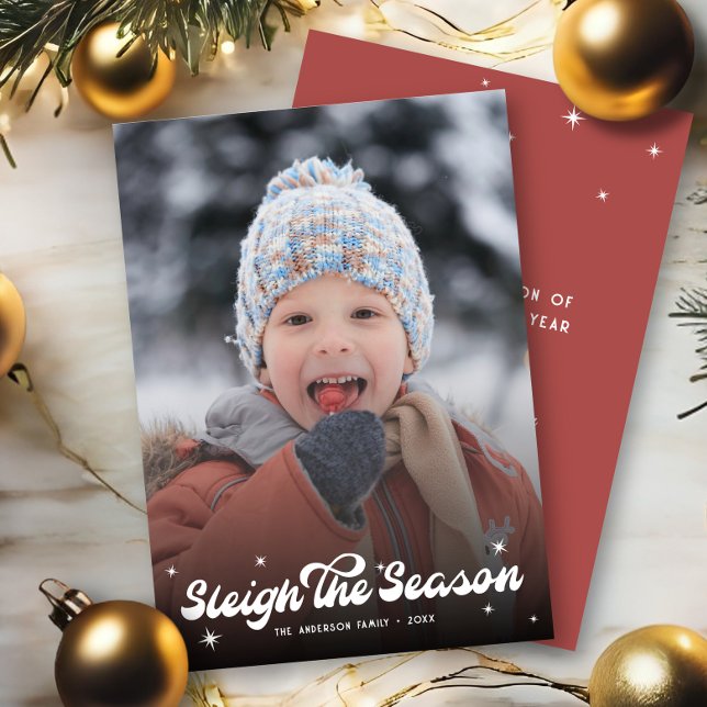 Cartão De Festividades Belo Retro Suspira Foto Da Época Neve De Natal (Criador carregado)