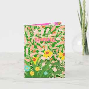 CARTÃO DE FESTIVIDADES BEM VENHA A PRIMAVERA.