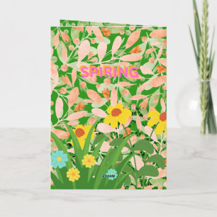 CARTÃO DE FESTIVIDADES BEM VENHO PRIMAVERA