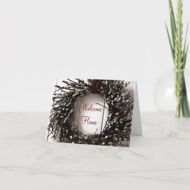 Cartão De Festividades Bem-vindo ao Início ~ Placas (Frente)