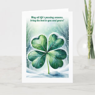 Cartão De Festividades Bênção de Natal na Irlanda Personalizada