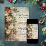 Cartão De Festividades Bênção Irlandesa de Natal | Flor de inverno Bonito<br><div class="desc">Aceite o calor da estação com nosso Cartão de Férias Irlandês de Bênção de Natal adorado com lindas flores de inverno. Envie votos sinceros com um toque de charme irlandês, espalhando alegria e boas notícias. A intrincada design e a mensagem calorosa fazem dela a forma perfeita de transmitir o seu...</div>