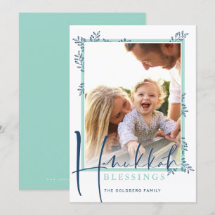 Cartão De Festividades Bênçãos BOTÂNICAS MODERNAS armações de névoas mari