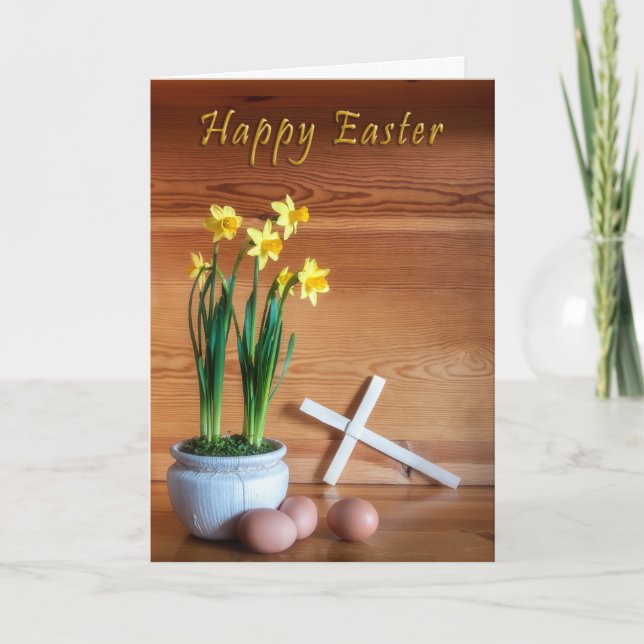 Cartão De Festividades Bênçãos da Páscoa (Frente)