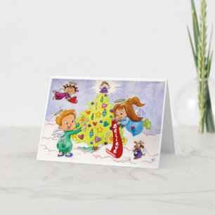 Cartão De Festividades Bênçãos de Anjo