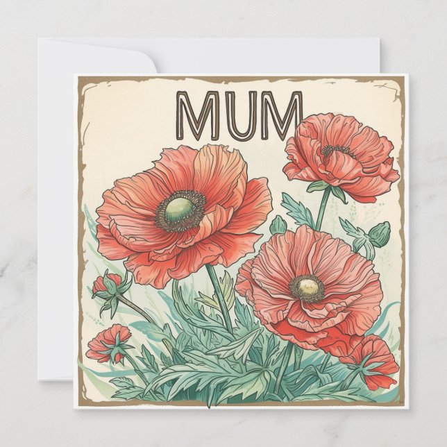 Cartão De Festividades Bênçãos de mãe: Momentos de Tender (Frente)