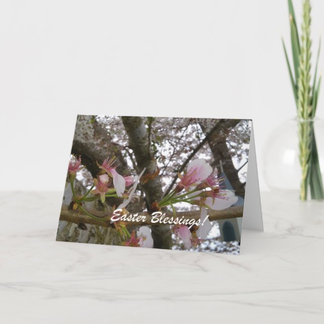 Cartão De Festividades Bênçãos de páscoa (Frente)