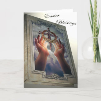 Cartão De Festividades Bênçãos de páscoa