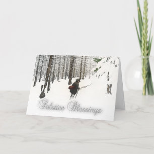 Cartão De Festividades Bênçãos do Solstício
