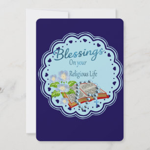 Cartão De Festividades Bênçãos em sua vida Religiosa.