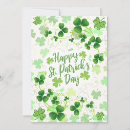 Cartão De Festividades Bênçãos Irlandesas Personalizadas do Dia de São Pa