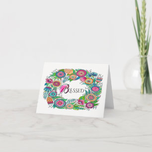 Cartão De Festividades Bendito Notecard