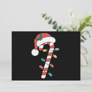 Cartão De Festividades Bengala de Doces de Natal Papai Noel Xmas Crianças