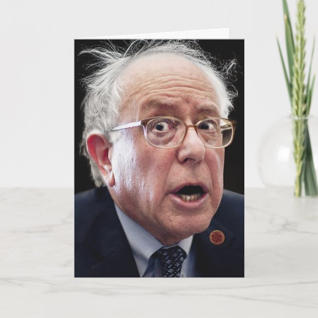 Cartão De Festividades Bernie Sanders Birthday Card (Frente)