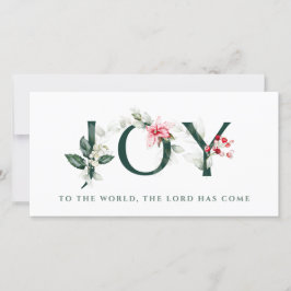 Cartão De Festividades Berries de inverno | Cartas de Natal | JOY